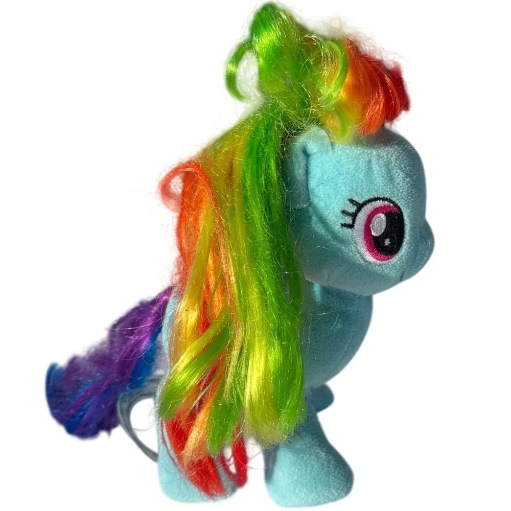 Hasbro My Little Pony Rainbow Dash Plush Rainbow Hair Girls Small
